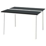 MITTZON Table top, black stained/ash veneer, 120x48 cm