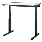 MITTZON Underframe sit/stand for desk, electric/black, 120/140/160x80 cm