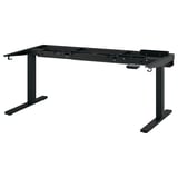 MITTZON Underframe sit/stand for desk, electric/black, 120/140/160x80 cm
