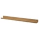 MOSSLANDA shelf, wooden, light brown, rectangular, simple design.