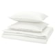 NATTJASMIN Duvet cover and pillowcase, white, 150x200/50x60 cm