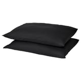 NEJLIKROT Pillowcase, black, 65x100 cm