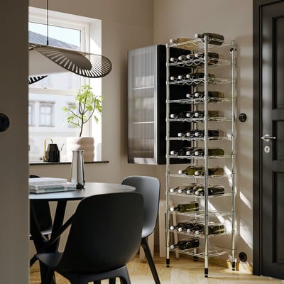 OMAR Bottle shelf, 46x36x181 cm