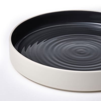 OMBONAD Serving plate, dark grey, 29 cm