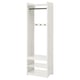 PANGET Coat rack with shoe storage unit, white, 59x41x191 cm