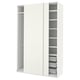 PAX / BERGSBO Wardrobe combination, white/white, 150x66x236 cm