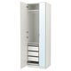 Option: PAX / FORSAND/ÅHEIM Wardrobe combination, white/mirror glass, 75x60x236 cm