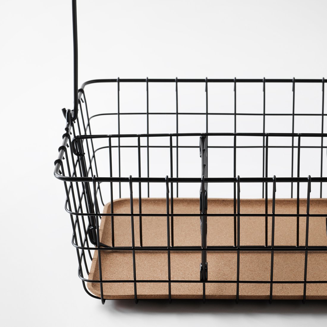 PLEJA Wire basket with handle, black, 36x27x15 cm IKEA Switzerland