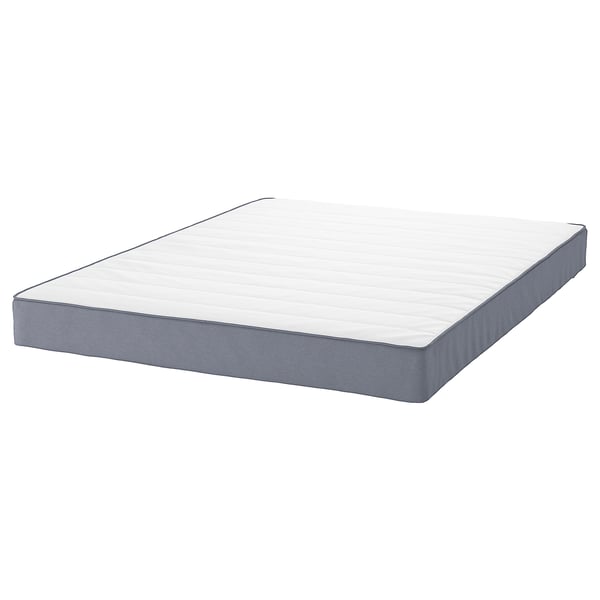 SÄBÖVIK Mattress and mattress pad, firm/Vissle grey, 140x200 cm