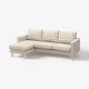 SALTSJÖBADEN Cover f 3-seat sofa w chaise longue, Fridtuna light beige