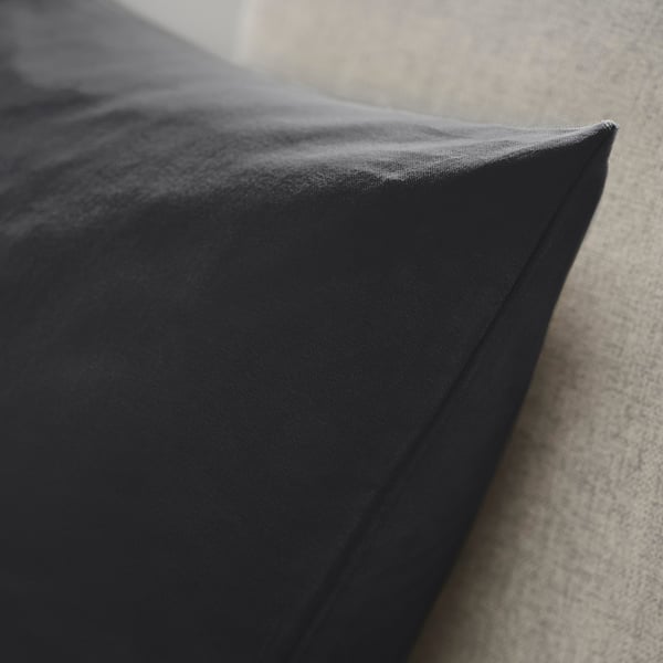 SANELA Cushion cover, dark grey, 50x50 cm