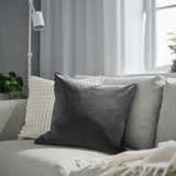 SANELA Cushion cover, dark grey, 50x50 cm