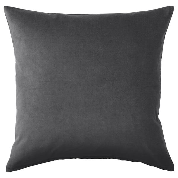 SANELA Cushion cover, dark grey, 50x50 cm