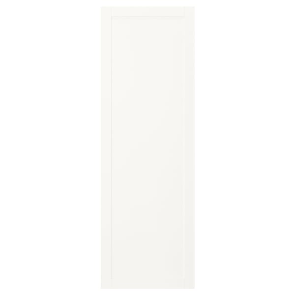 SANNIDAL Door with hinges, white, 60x180 cm