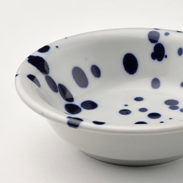 SILVERSIDA Bowl, patterned/blue, 11 cm