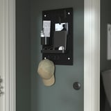 SKÅDIS Pegboard combination, black, 36x56 cm