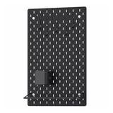 SKÅDIS Pegboard combination, black, 36x56 cm