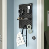 SKÅDIS Pegboard combination, black, 36x56 cm