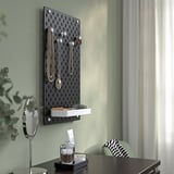 SKÅDIS Pegboard combination, black, 36x56 cm
