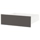 Option: SKATVAL Drawer, white/dark grey, 60x57x20 cm