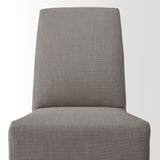 SKOGSTA / BERGMUND Table and 6 chairs, acacia/Nolhaga grey/beige, 235x100 cm