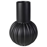 SKOGSTUNDRA Vase, black, 27 cm