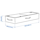 SKUBB Storage case for wrapping paper, dark grey, 90x30x15 cm