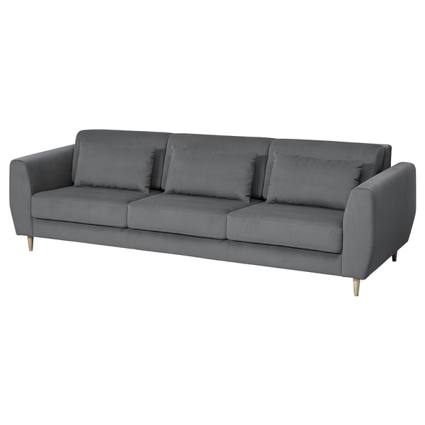 SLATORP 3-seat sofa, Hakebo dark grey