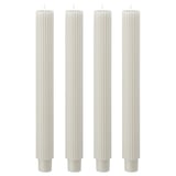 SMÖJTRÄD Unscented chandelier candle, beige, 25 cm