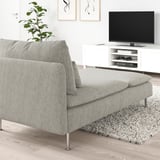 SÖDERHAMN Chaise longue, Viarp beige/brown