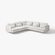 SÖDERHAMN Corner sofa, 6-seat, Blekinge white