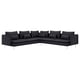 SÖDERHAMN Corner sofa, 6-seat, Hillared anthracite