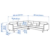 SÖDERHAMN Corner sofa, 6-seat, Kelinge rust