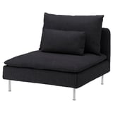 SÖDERHAMN Cover for 1-seat section, Hillared anthracite
