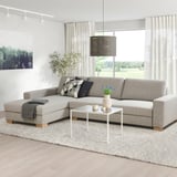 SÖRVALLEN 4-seat sofa, with chaise longue, left/Viarp beige/brown