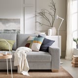 SÖRVALLEN 4-seat sofa, with chaise longue, left/Viarp beige/brown