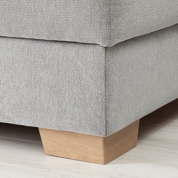 SÖRVALLEN Corner sofa, 4-seat, with open end, left/Tallmyra black/white