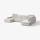 SÖRVALLEN Corner sofa, 5-seat, with chaise longue, left/Tallmyra black/white