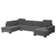 Option: SÖRVALLEN Corner sofa, 5-seat, with chaise longue, right/Tallmyra medium grey
