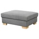SÖRVALLEN Footstool with storage, Lejde grey/black