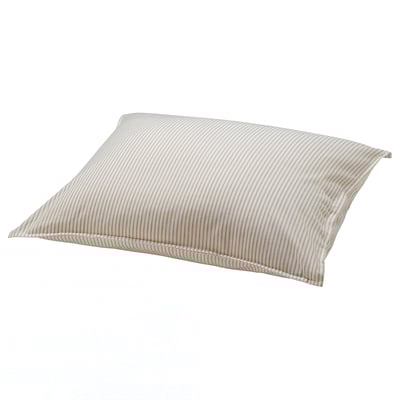 SOLFIBBLA Pillowcase, white beige/stripe, 50x60 cm