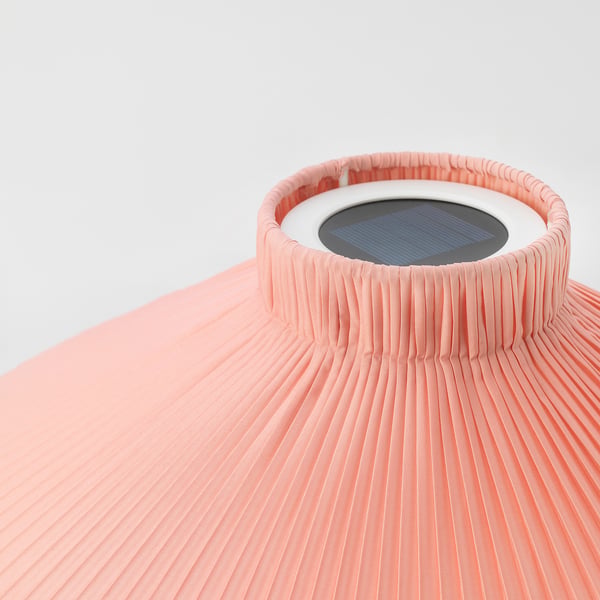 SOLVINDEN LED solar-powered table lamp - outdoor pink ...