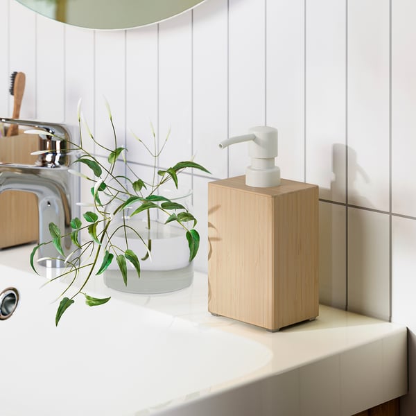 STEGESUND Soap dispenser, light bamboo