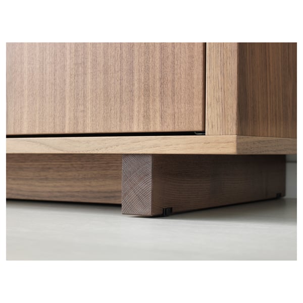 STOCKHOLM Cabinet with 2 drawers, walnut veneer, 90x107 cm
