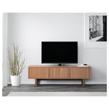 STOCKHOLM TV bench, walnut veneer, 160x40x50 cm