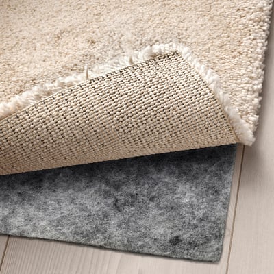 STOENSE Rug, low pile, off-white, 200x300 cm
