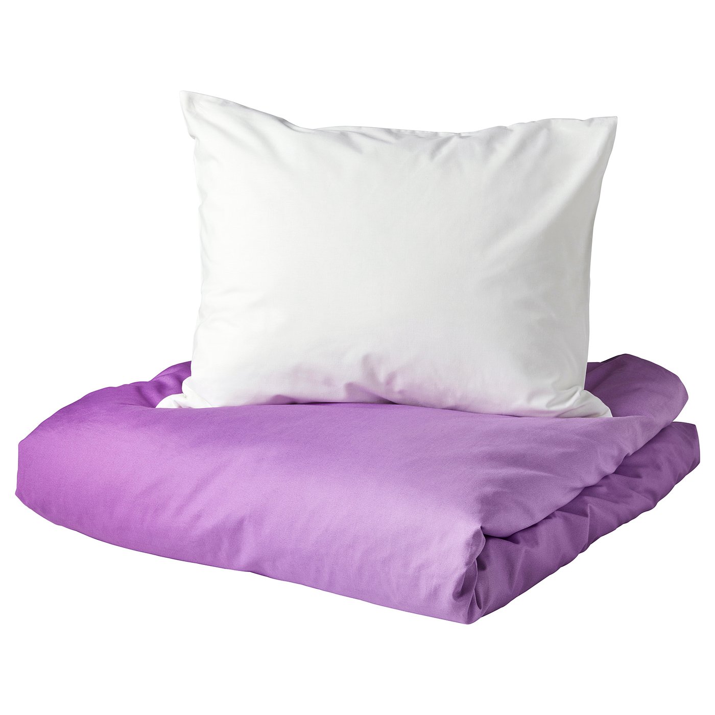 Strandtrift Quilt Cover And 2 Pillowcases Lilac White Ikea