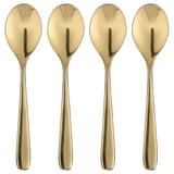 TILLAGD Coffee spoon, brass-colour, 12 cm