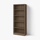 TONSTAD Bookcase, brown stained oak veneer, 82x37x201 cm