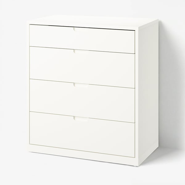 TONSTAD Chest of 4 drawers, off-white, 82x47x91 cm
